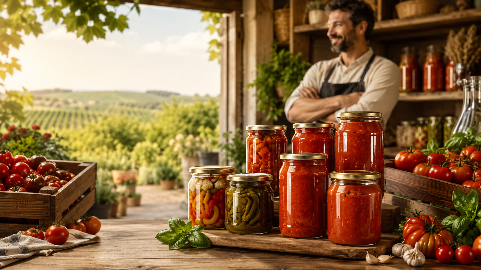 Conserve artigianali acquistate direttamente dal produttore